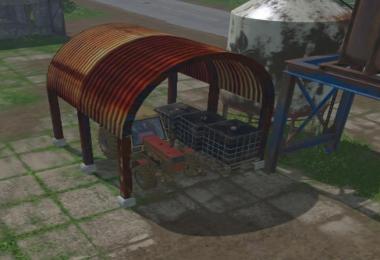 Shelter with a corrugated roof v1.0