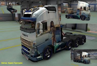 Volvo FH 2013 Girl in Sea Skin