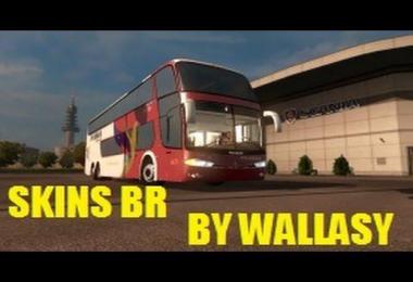 Brazilian skins pack for bus Marcopolo 1800DD G6