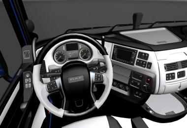 Daf euro6 black and white interior 1.22