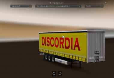 Discordia combo skin pack Volvo Euro 6 and trailer 1.22