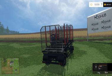 Kamaz + Trailer timber v1.0