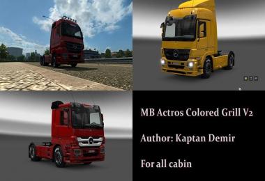 Mercedes Actros 2009 Colored Grill v2.0