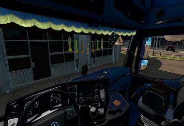 Mercedes Benz Actros MP4 Blue & Black Interior