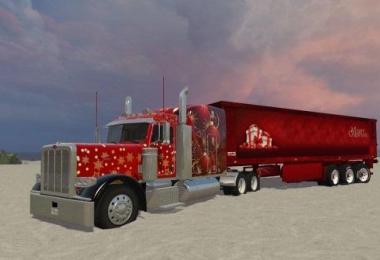 Peterbilt 388 + Trailer X-Mass Edition v1.0