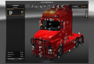 RJL's Scania T & Scania R Accessories ReMoled V8 R3.1