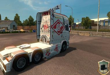 Scania RJL Longline Spartak v2 Skin 1.22