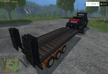 Semi flat trailer v1.0 wsb