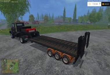 Semi flat trailer v1.0 wsb