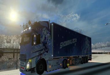 Snow Miku 2016 Combo Skin for Volvo FH