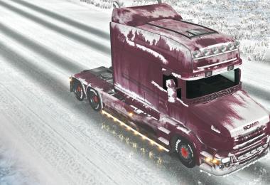 Snowy paint job for Scania T 1.22.x