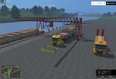 Unloading crane for wooden pallets v1.0