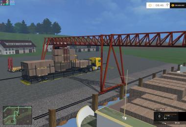 Unloading crane for wooden pallets v1.0