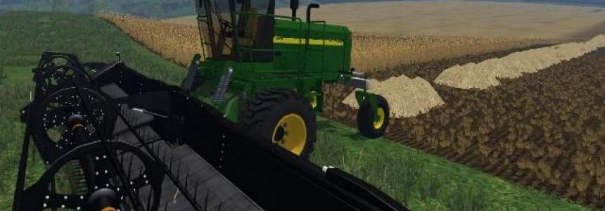 John Deere 4995 Swather + Cutting Heads v1.0 - Modhub.us