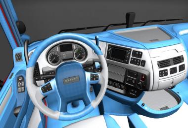 Daf euro 6 blue and white interior 1.22