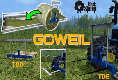 GOWEIL Pack Bale attacher and discharge feedingTrough v1