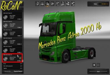 Mercedes Benz Actros 2000 Hp 1.22