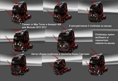 New Spoiler & Grill For Volvo FH 2013 1.22