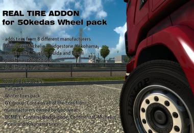 Real Tire addon for 50kedas Wheel pack v3.5