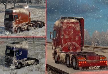 Snow Skin for Scania R-Streamline by RJL & SCS