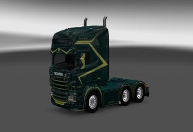 Scania RS RJL Zelen Skin