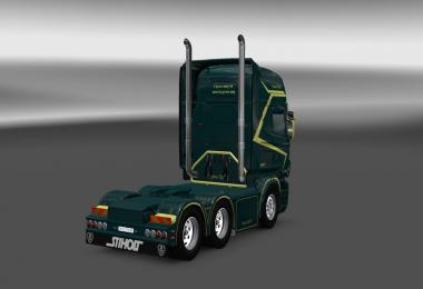 Scania RS RJL Zelen Skin