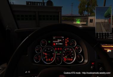 Custom Red-Black Sport Gauges for Kenworth trucks v1.0