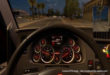 Custom Red-Black Sport Gauges for Kenworth trucks v1.0