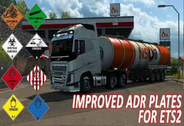 Improved ADR plates for ETS2 v1.0