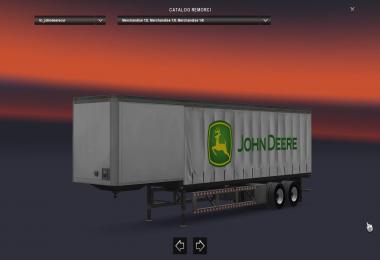 John Deere Curtain trailer