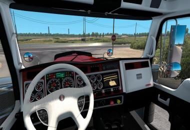 Kenworth 900 White Woods Interior