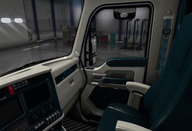 Kenworth T680 White Teal Interior