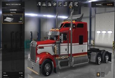 Long Frame For w900 daycab + wing unlocked fixed