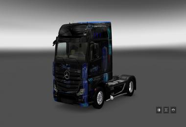 Mercedes Actros MP4 Blue Monster Skin