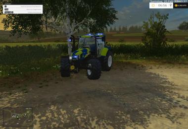 New Holland T6.160 police version v1.0