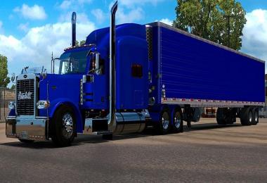 New Long Animation Blue Reefer Trailer