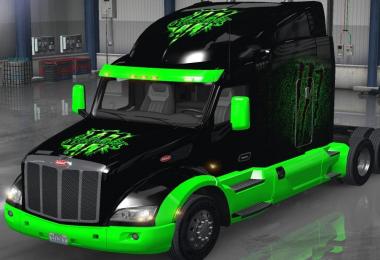 Peterbilt 579 monster energy skin v1