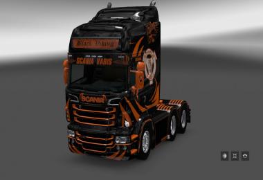 Scania RS RJL Black Viking Skin