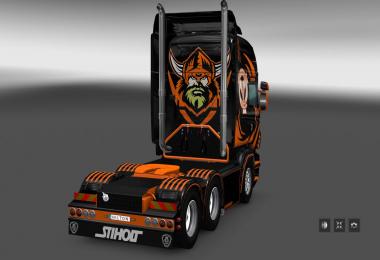 Scania RS RJL Black Viking Skin