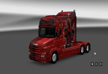 Scania T RJL Longline Deadpool Skin