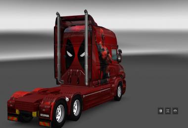 Scania T RJL Longline Deadpool Skin