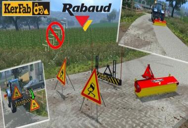 Sweeper RABAUD and Sign Slippery v2.0