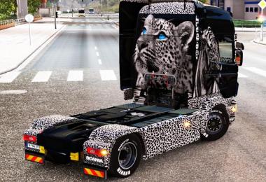 Tiger & Leopard skin for Scania RJL