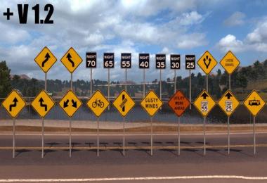 Traffic-Signs-Pack V1.2 – more sign assets for ATS
