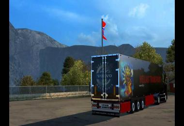 Volvo FH16 520 Hellas Macedonia Skin & Trailer