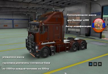 6x6 Chassis For Kenworth K200 Truck