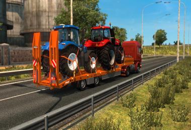 Single trailer - Fliegl - NH and Case tractors v1.0