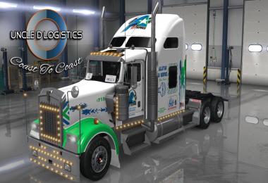 UNCLE D LOGISTICS ALL STAR DJ SERVICE KENWORTH W900 SKIN