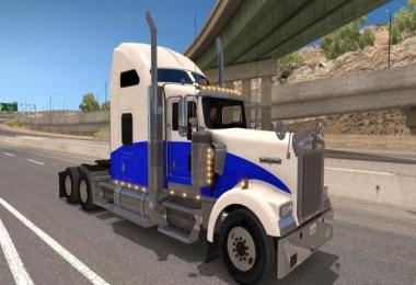 Blue Wave skin for Kenworth W900 v1