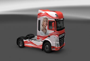 DAF XF E6 Marylin Monroe Skin